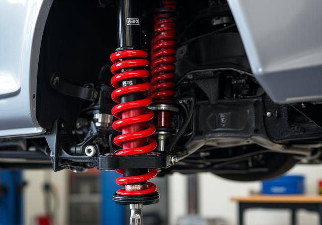 Adjustable coilover suspension and sway bars